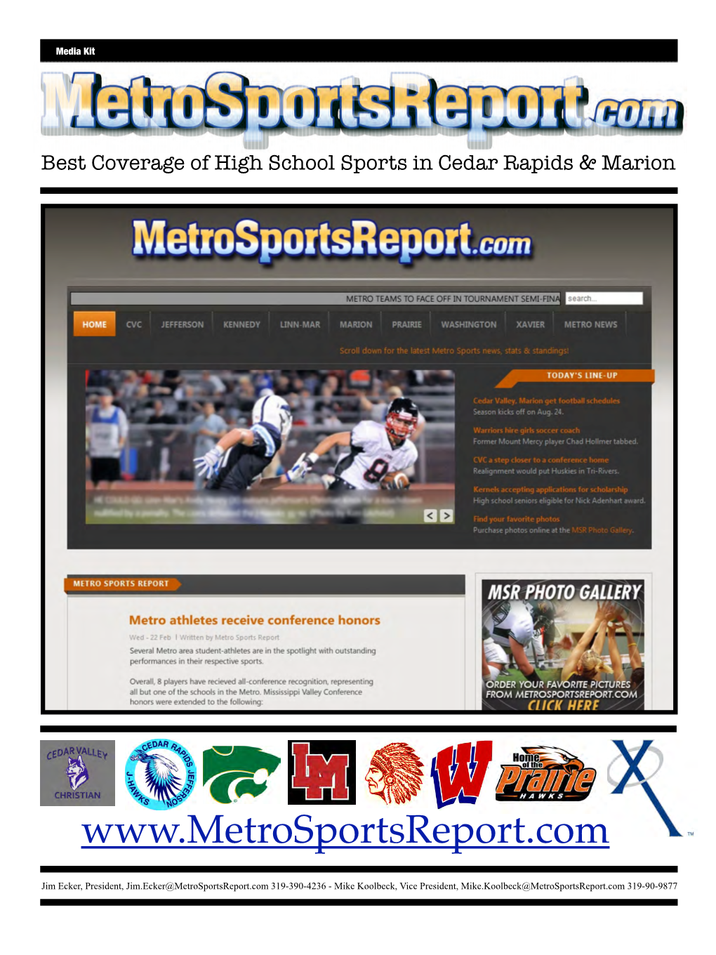 Metro Sports Report Advertising Information