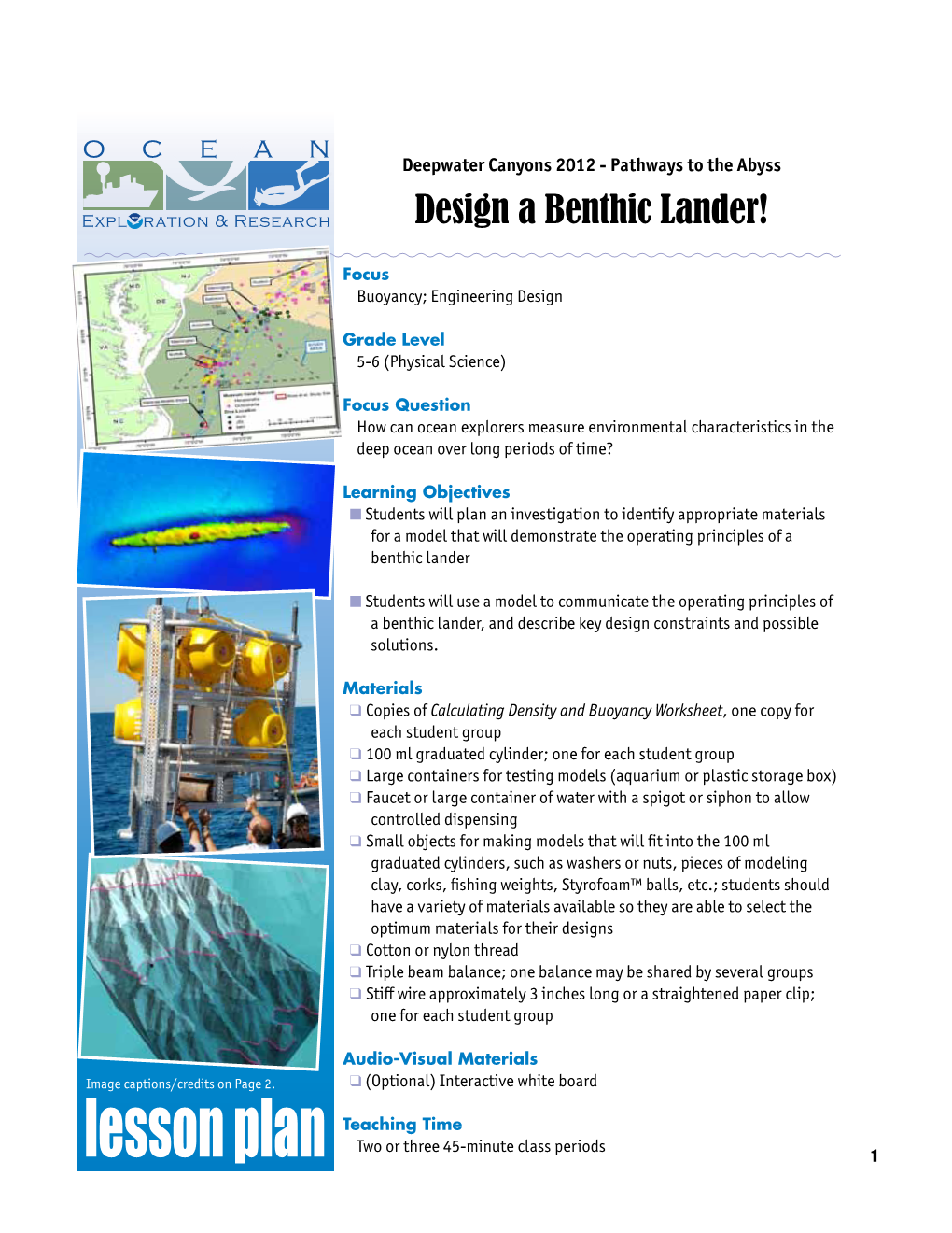 Design a Benthic Lander!