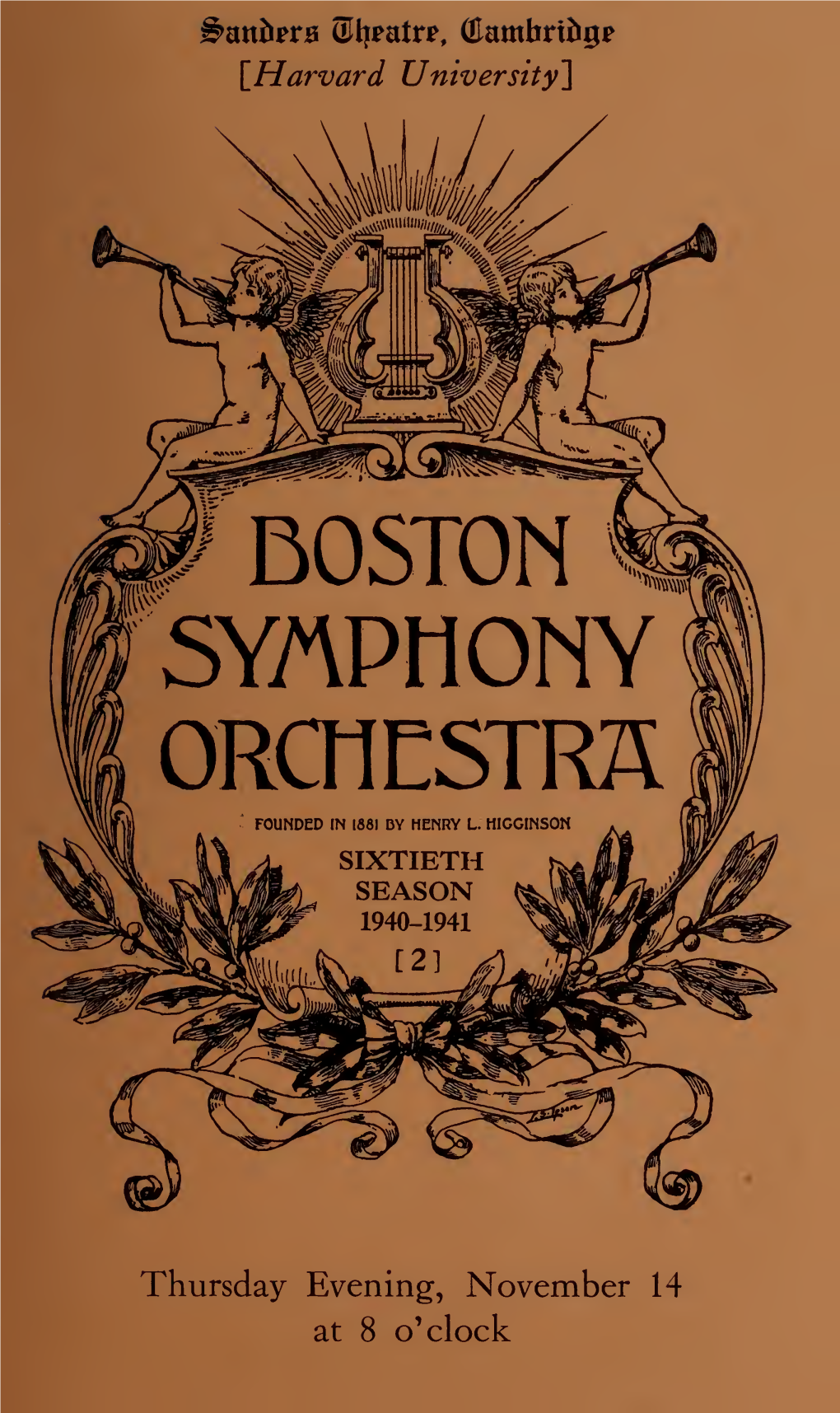 Boston Symphony Orchestra Concert Programs, Season 60,1940-1941, Trip