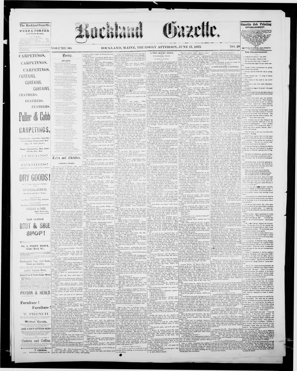 Rockland Gazette : June 17, 1875