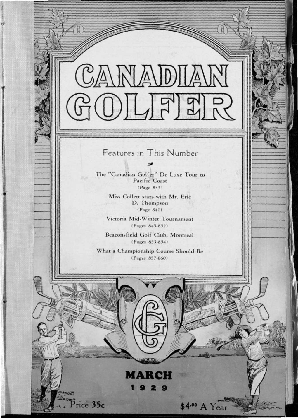 Canadian Golfer, March, 1929