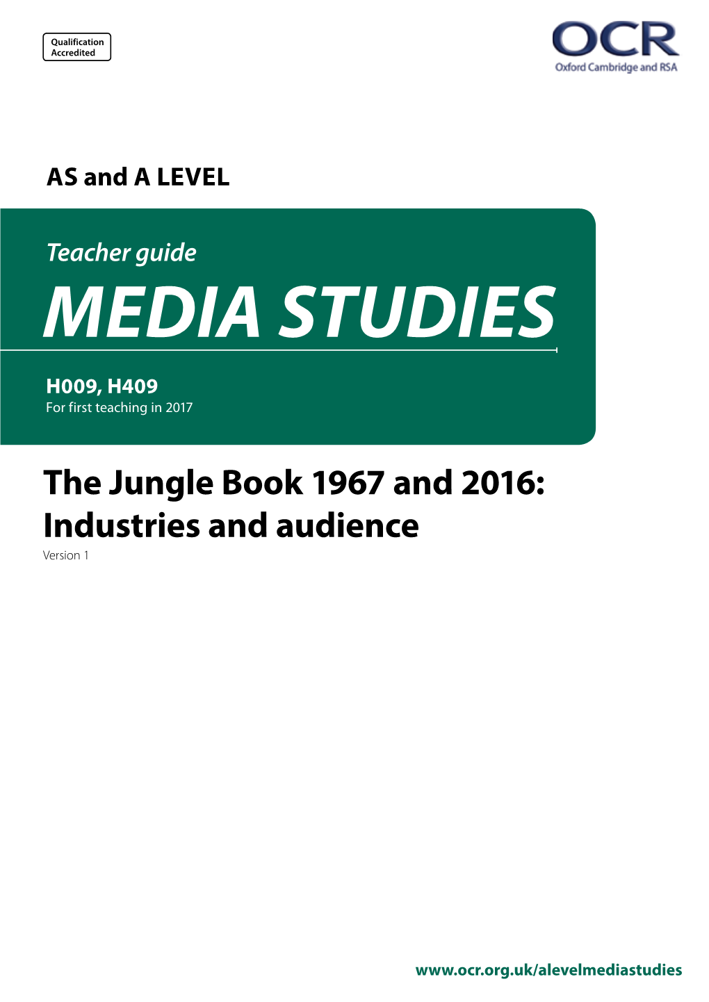 The Jungle Book 1967 and 2016: Industries and Audience Version 1