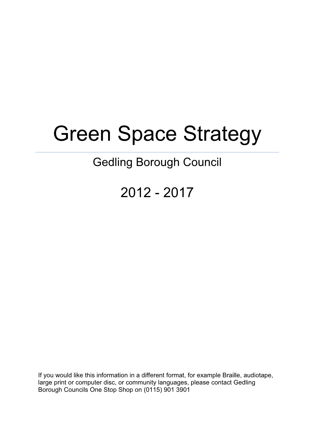 Green Space Strategy