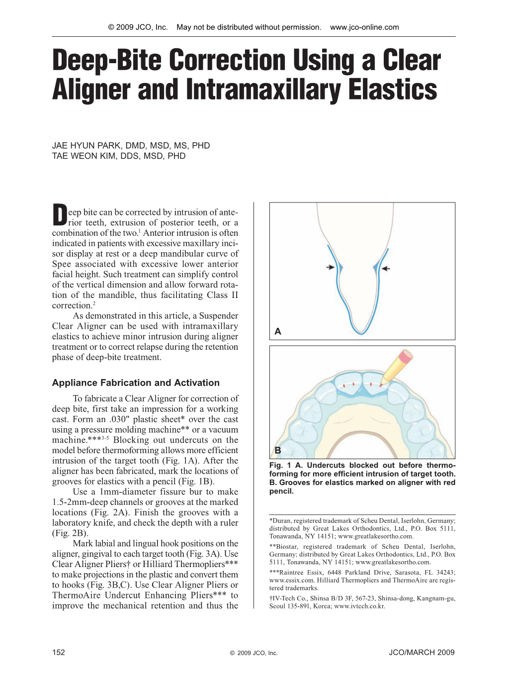 Deep-Bite Correction Using a Clear Aligner and Intramaxillary Elastics