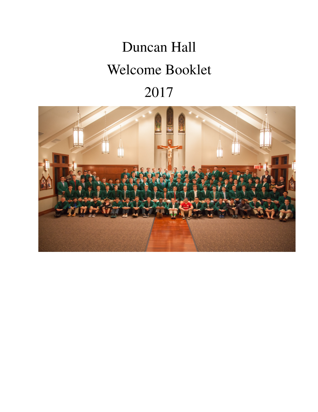 Duncan Hall Welcome Booklet 2017