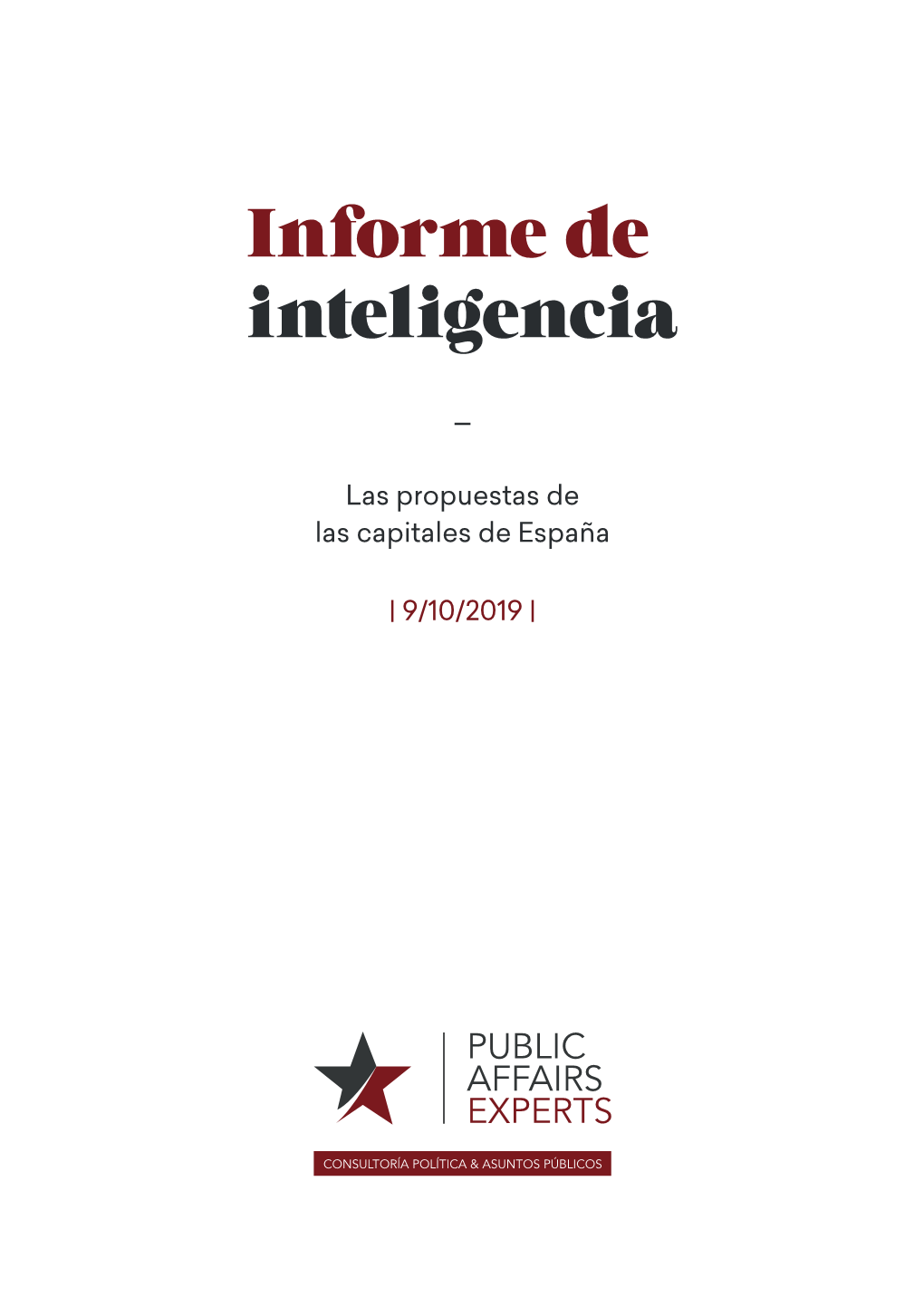 Informe De Inteligencia