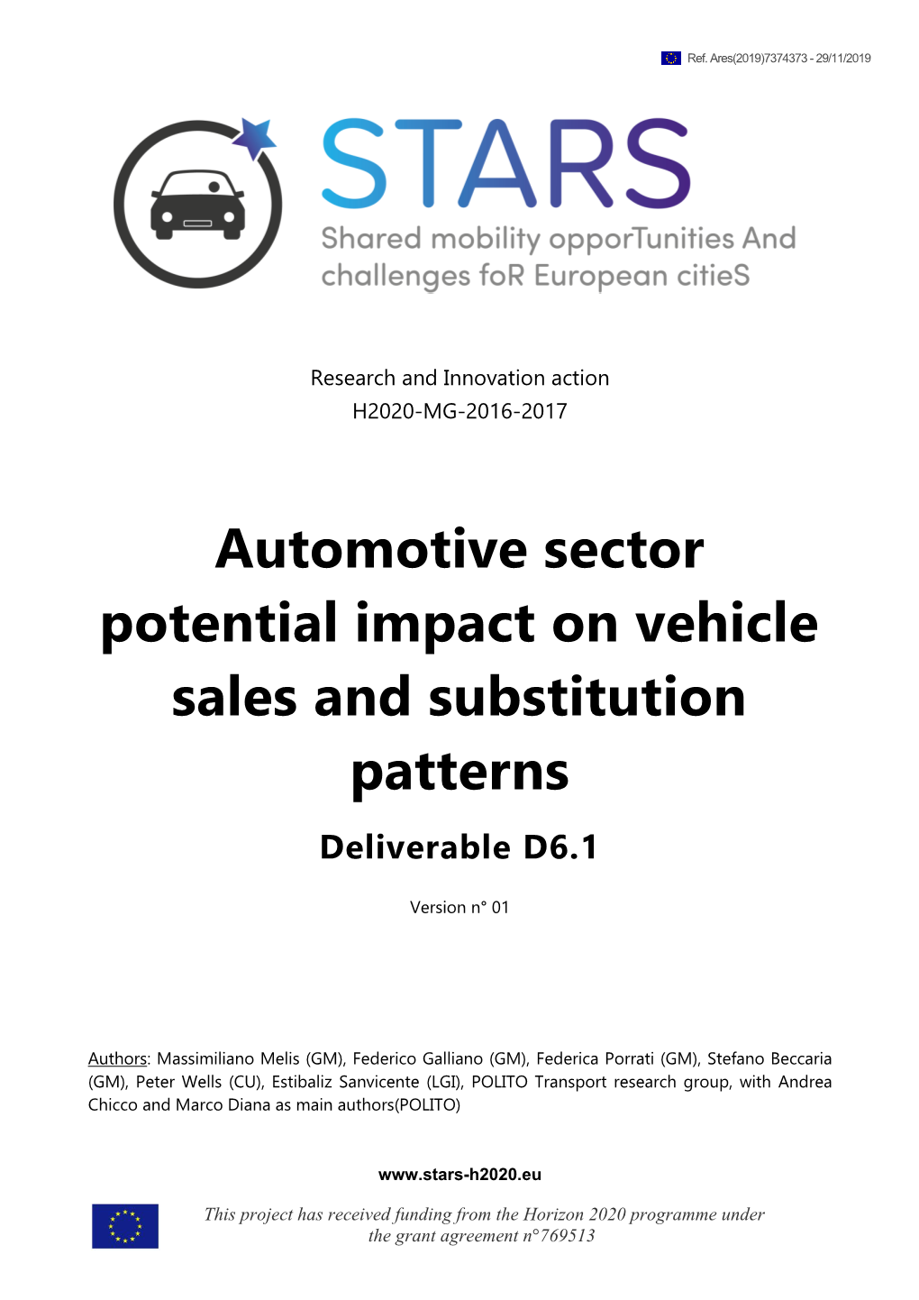 In Automotive Sector: Car Sharing and ICE and EV Sales