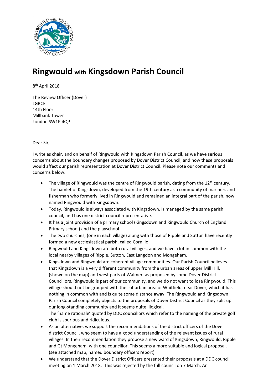 Ringwould with Kingsdown Parish Council