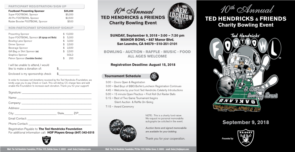 10Th Annual Ted Hendricks