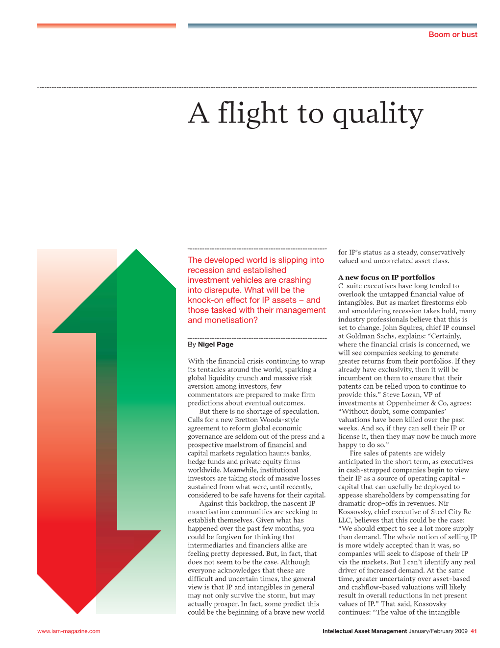 A Flight to Quality