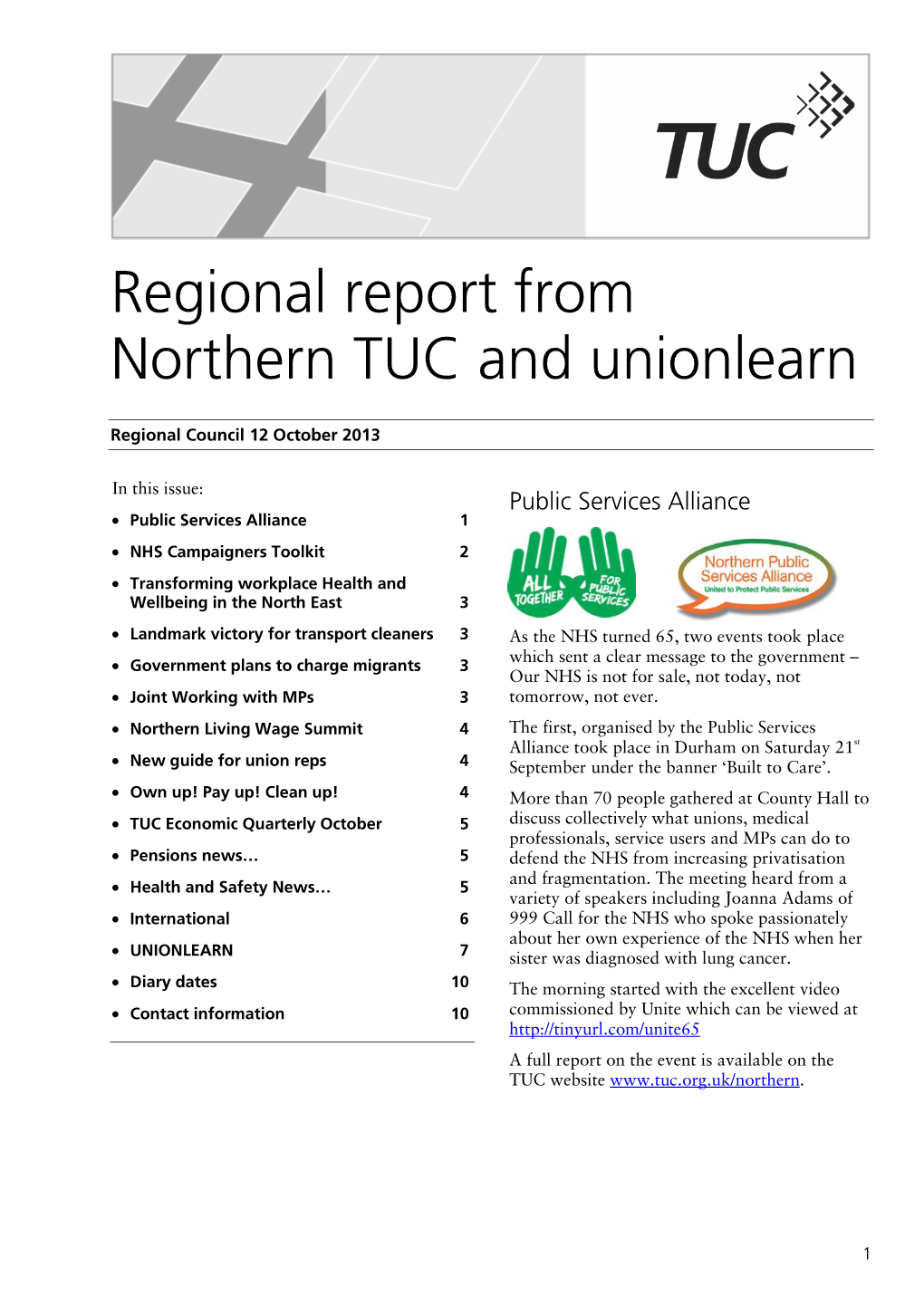 Regionalreportnorthernoctober.Pdf 308.92 KB