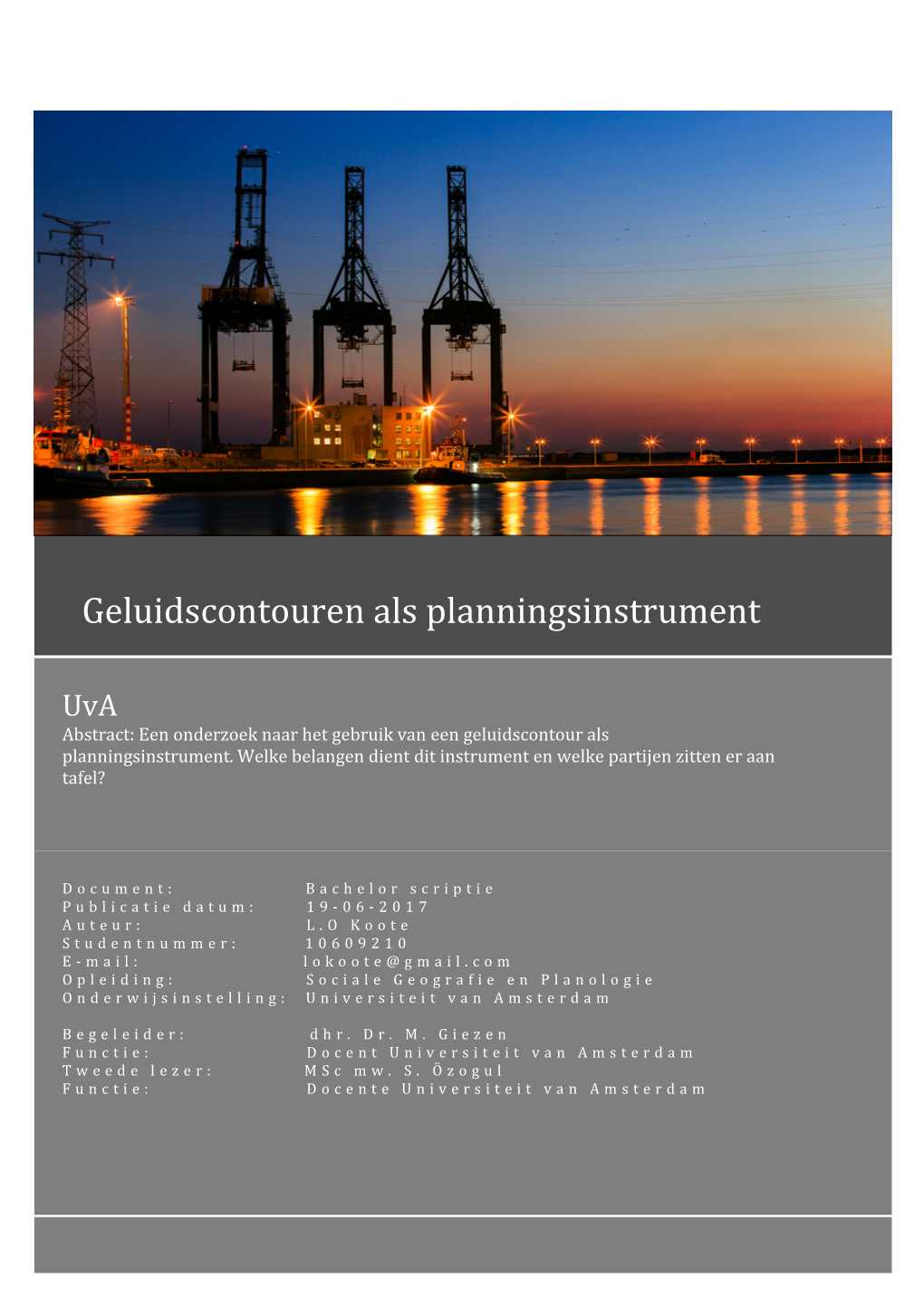 Eluidscontouren Als Planningsinstrument