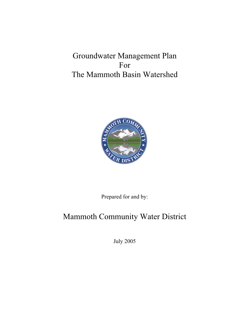 FINAL Groundwater Management