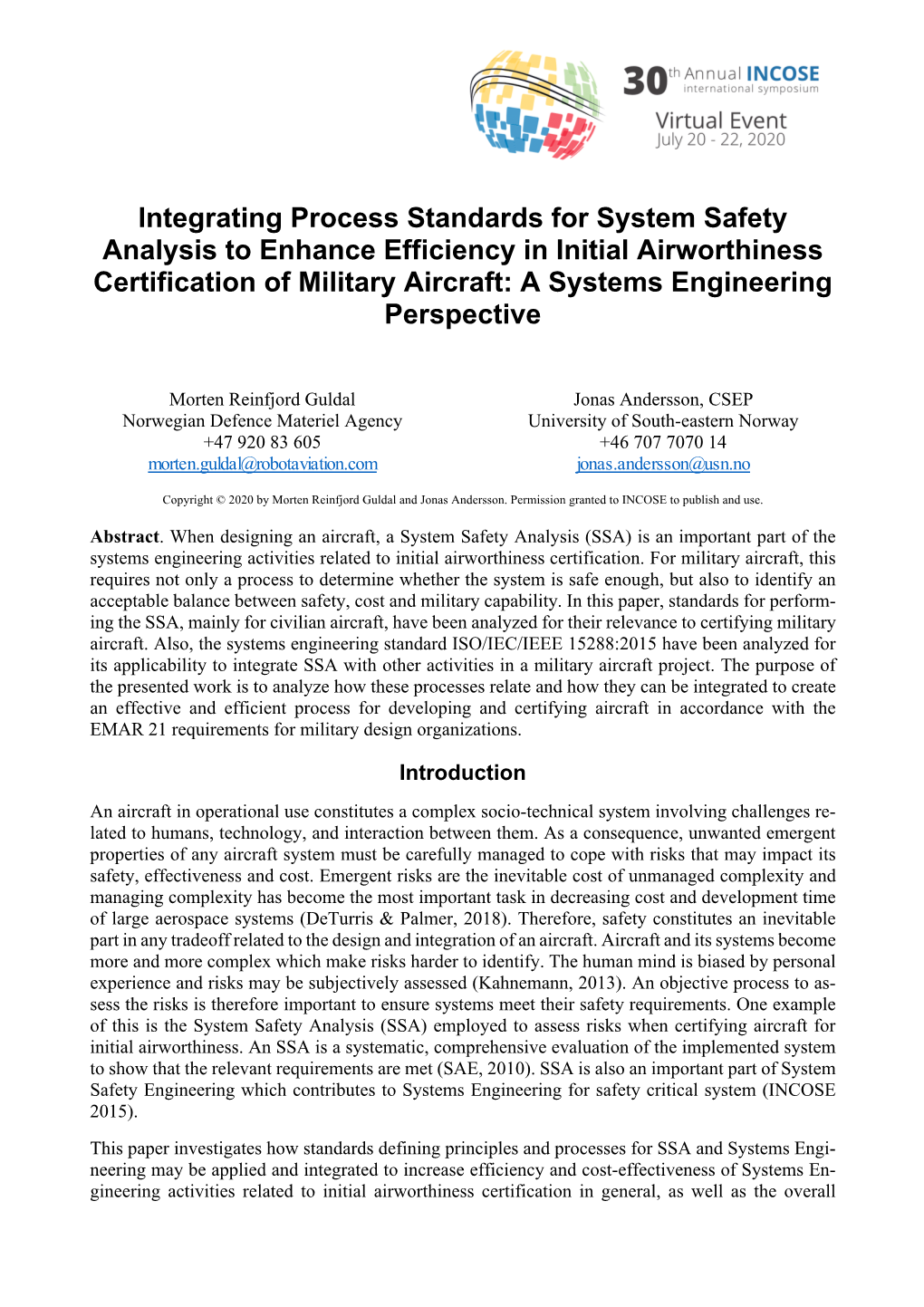 Integrating Process Standards for System Safety Analysis to Enhance