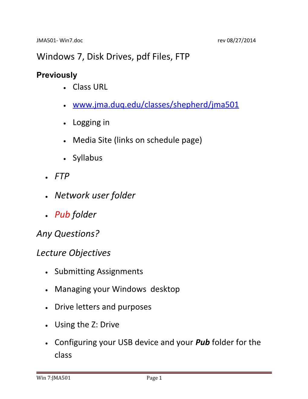 Windows 7, Disk Drives, Pdf Files, FTP