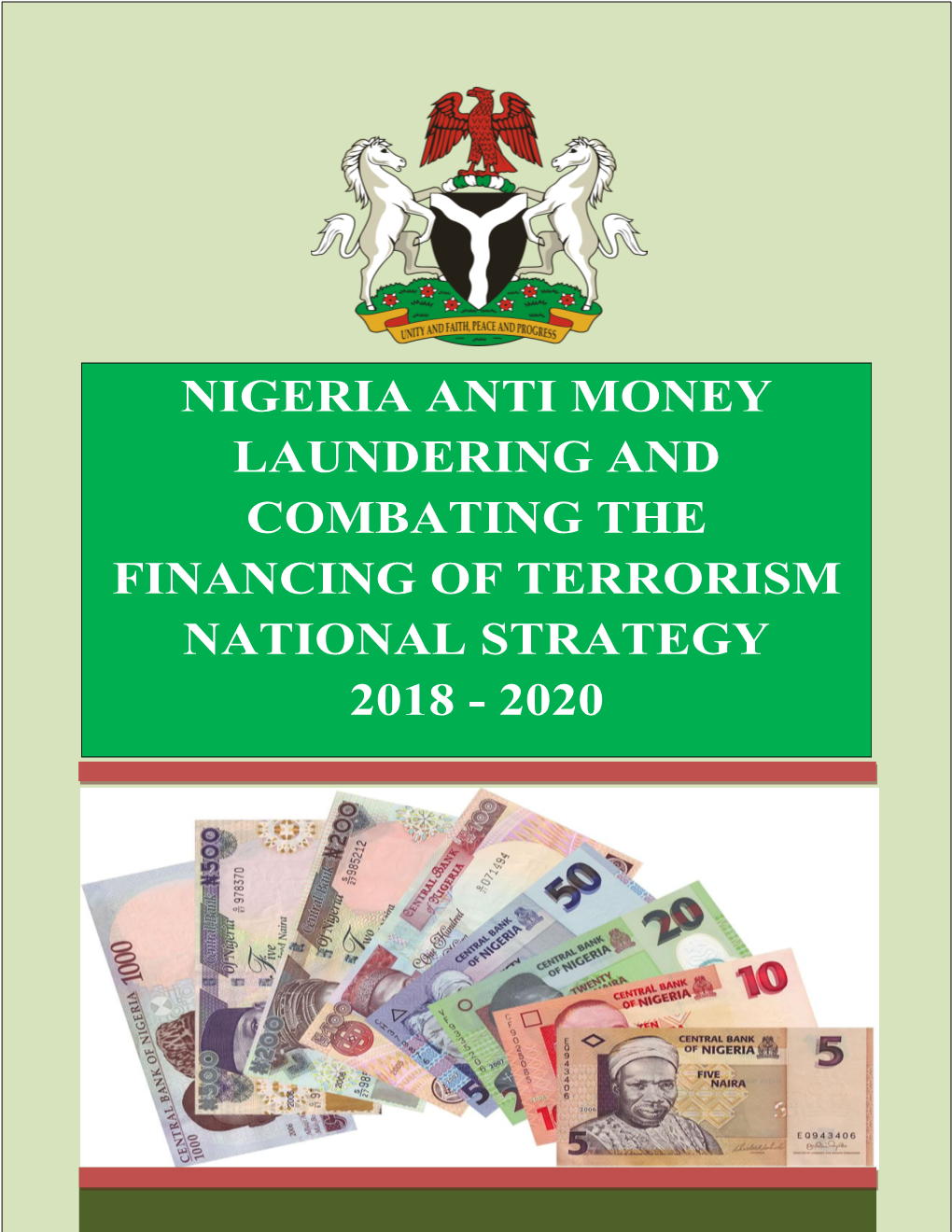 Nigeria Amlcft National Startegy Document