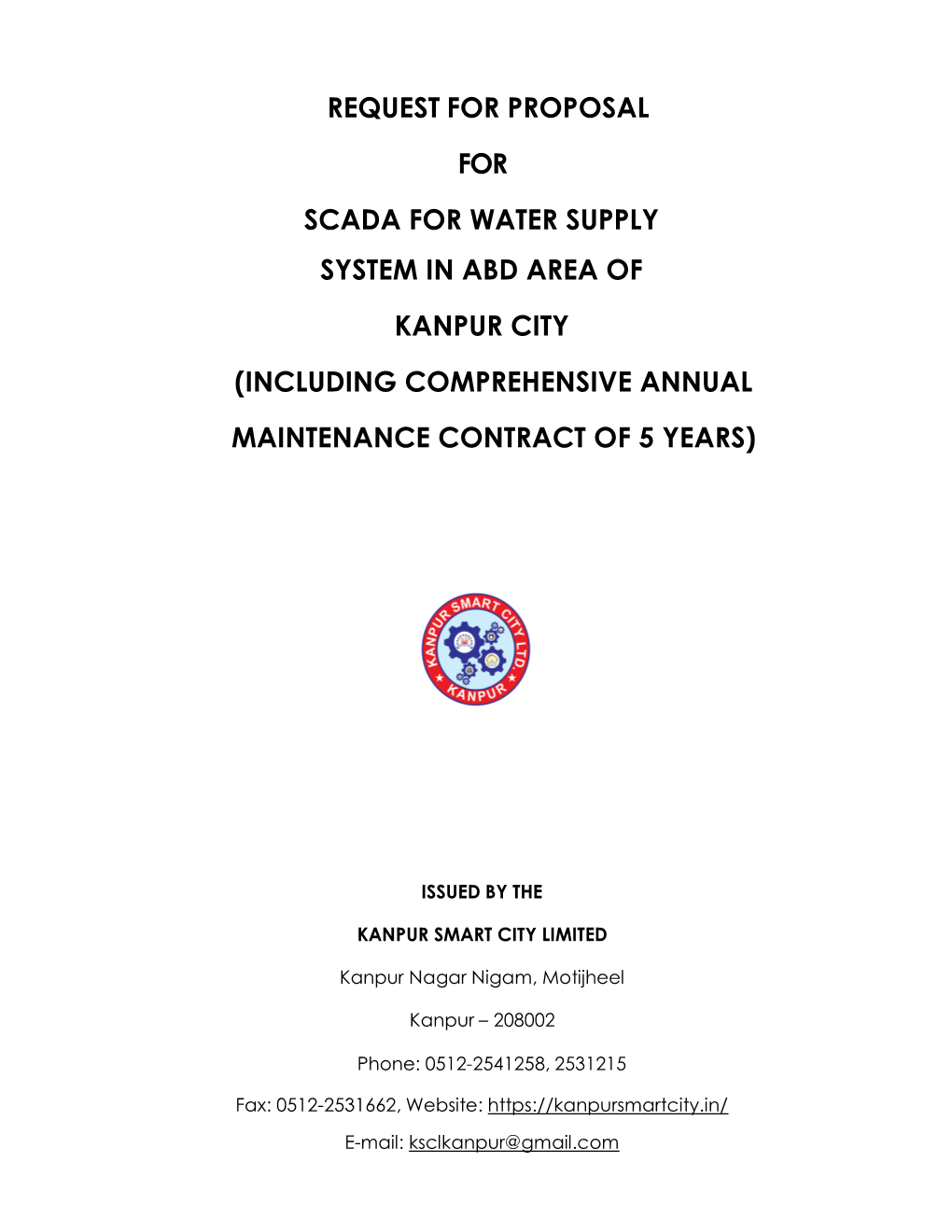 Request for Proposal for Scada For