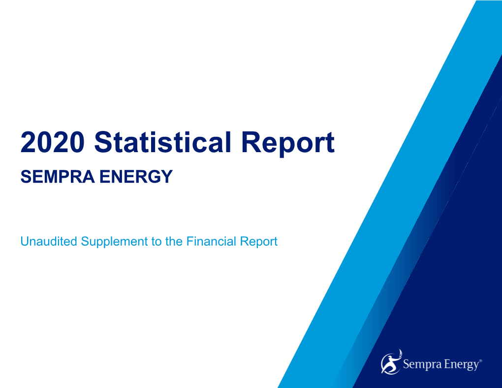 Sempra Energy 2020 Statistical Report