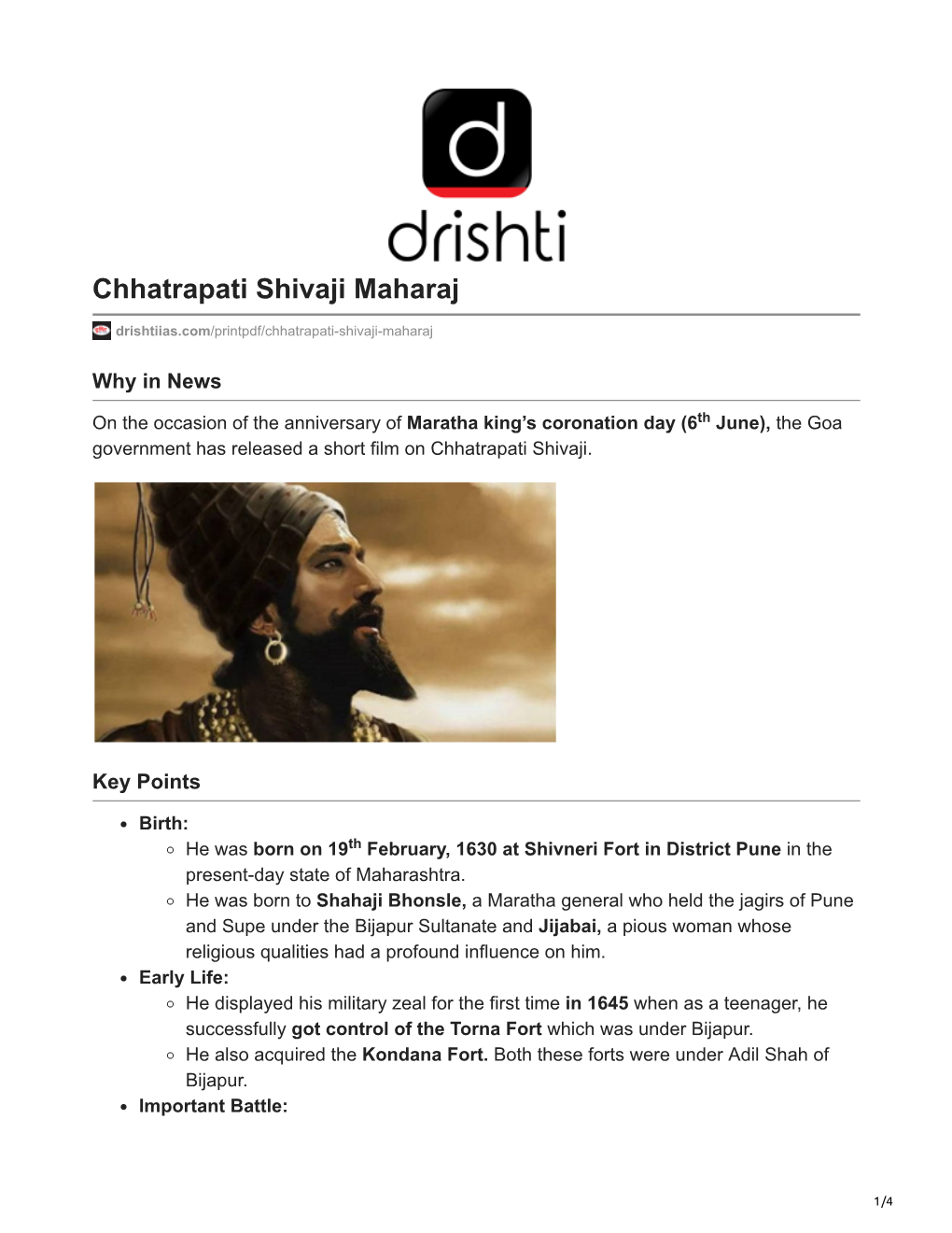 Chhatrapati Shivaji Maharaj