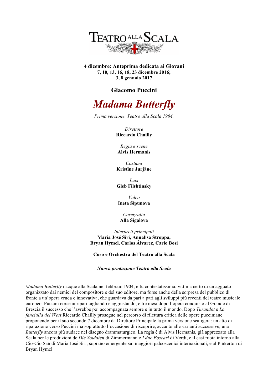 Madama Butterfly