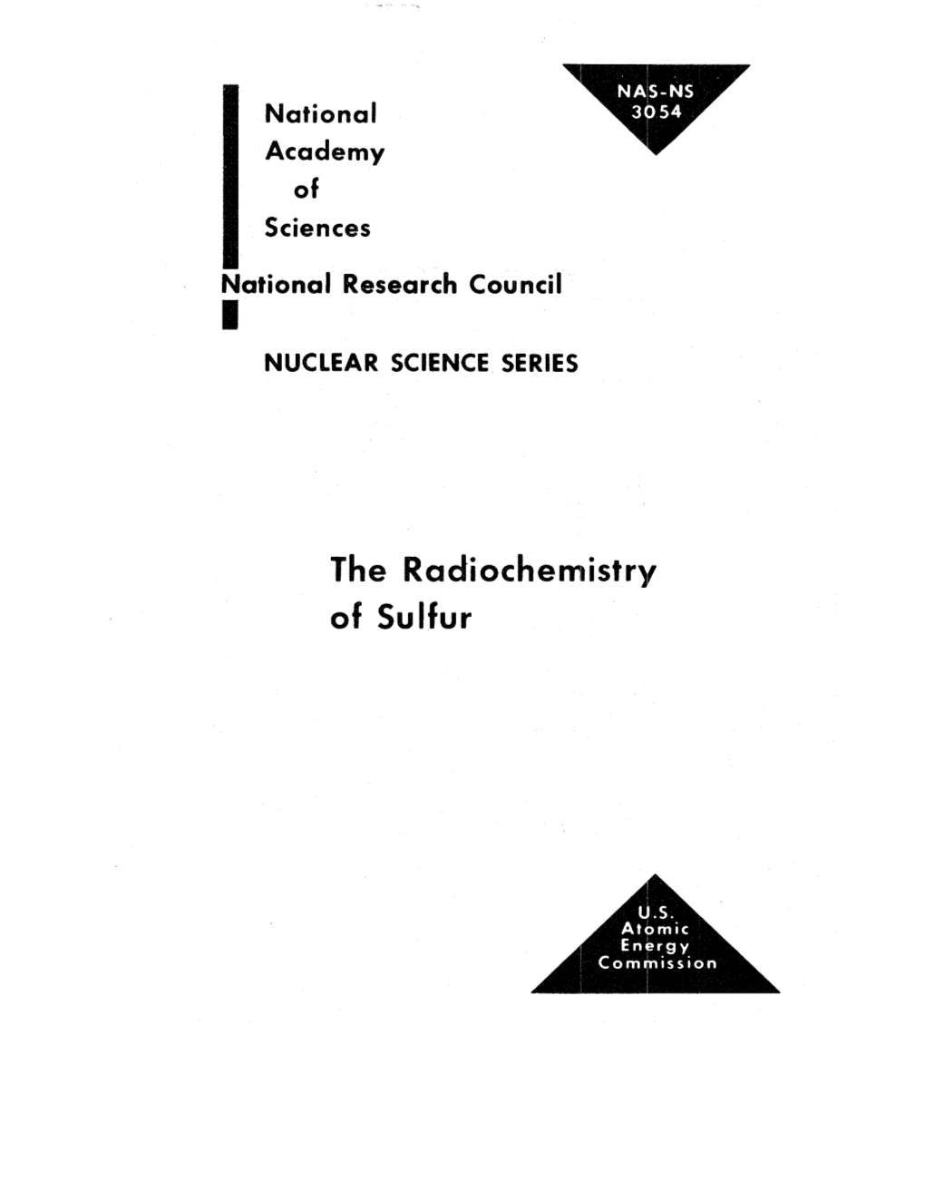 The Radiochemistry of Sulfur