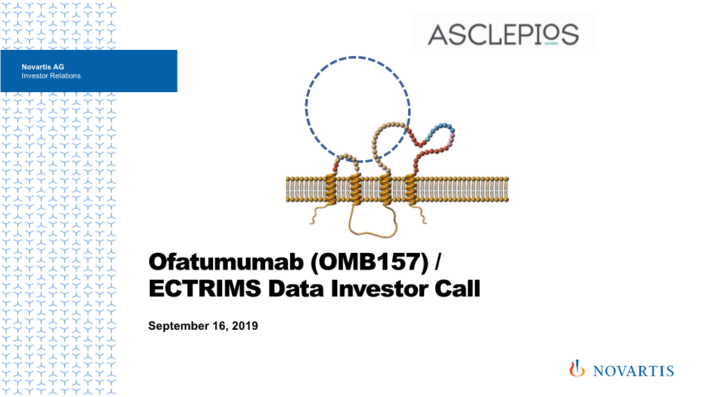 ECTRIMS Data Investor Call