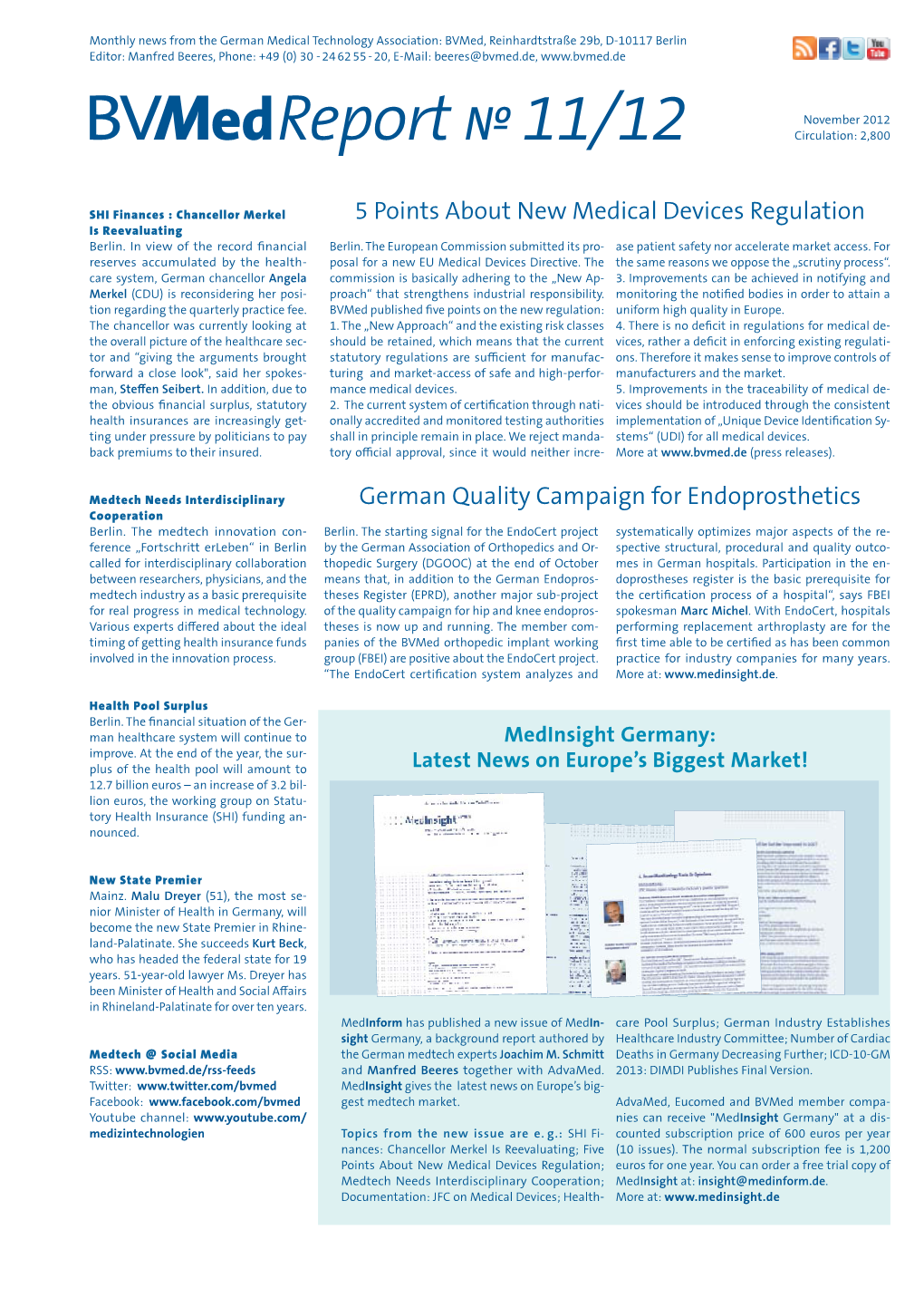 5 Points About New Medical Devices Regulation German