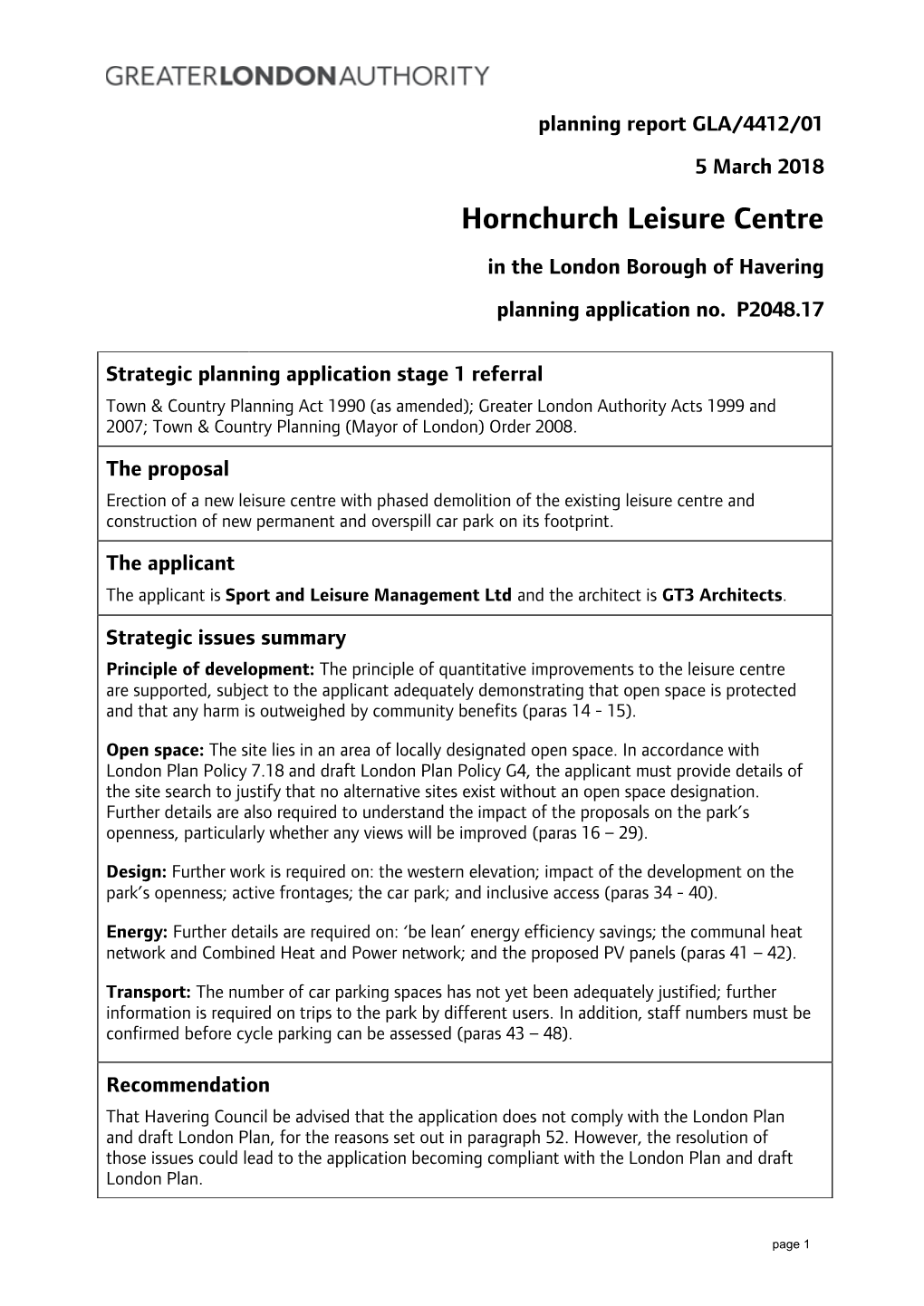 Hornchurch Leisure Centre in the London Borough of Havering