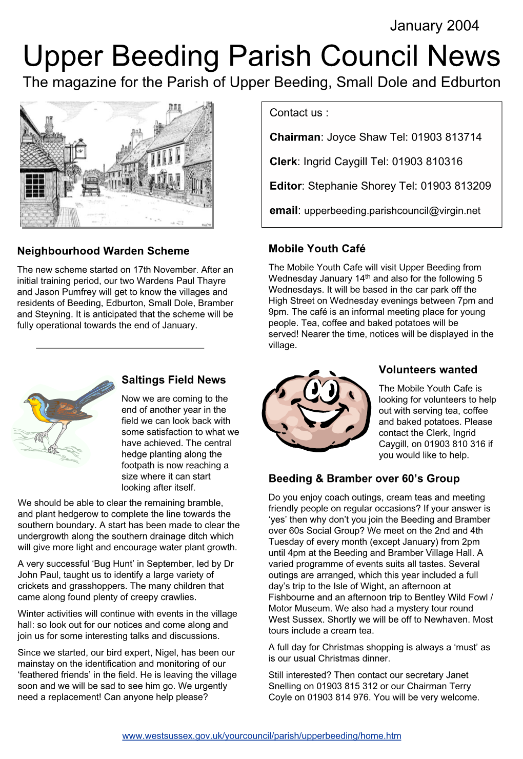 Upper Beeding Parish Council News the Magazine for the Parish of Upper Beeding, Small Dole and Edburton