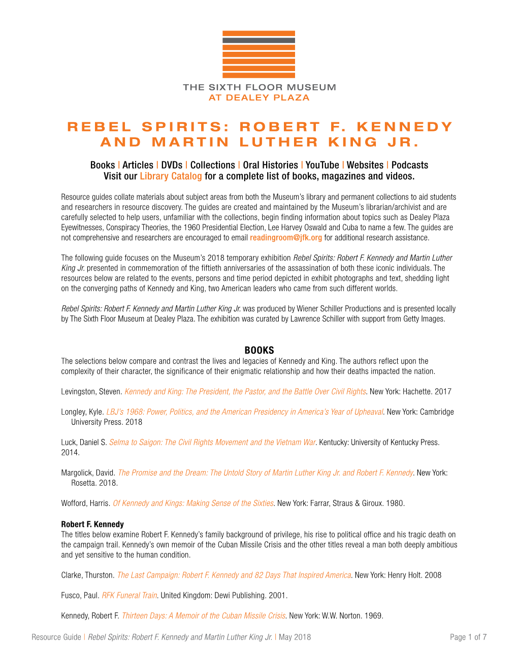 Rebel Spirits: Robert F