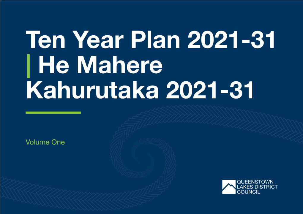Ten Year Plan 2021-31 | He Mahere Kahurutaka 2021-31