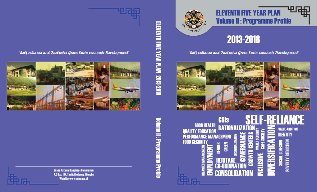 ELEVENTH FIVE YEAR PLAN Volume II : Programme Profile