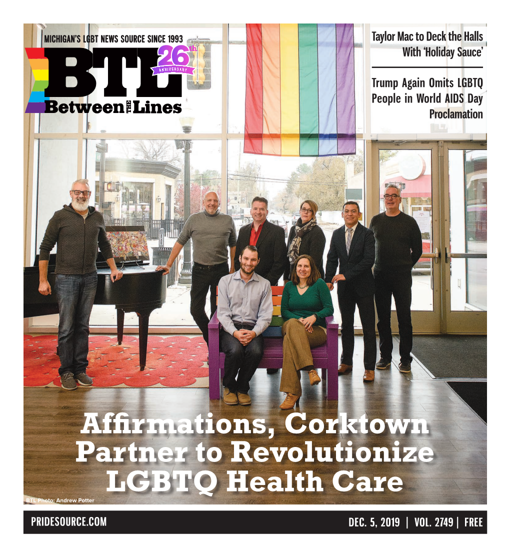 Affirmations, Corktown Partner to Revolutionize LGBTQ Health Care BTL Photo: Andrew Potter