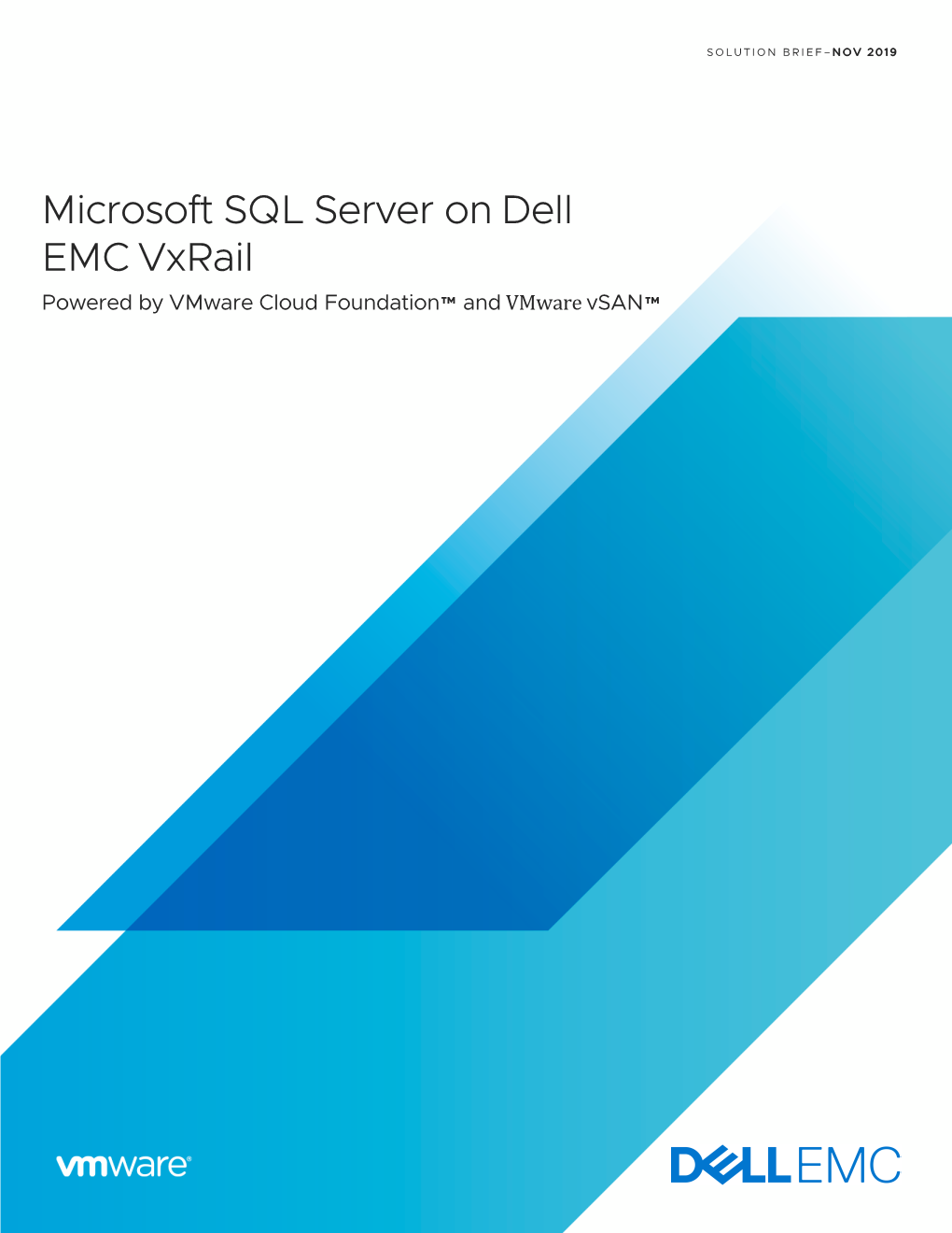 Microsoft SQL Server on Dell EMC Vxrail