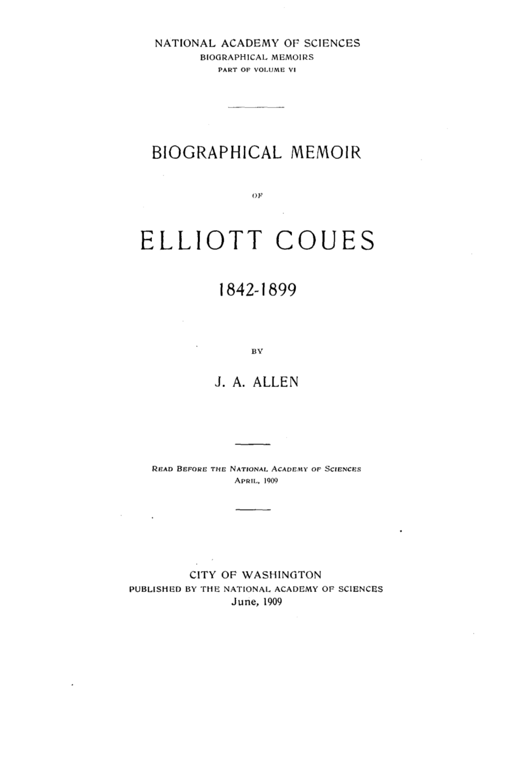Elliott Coues