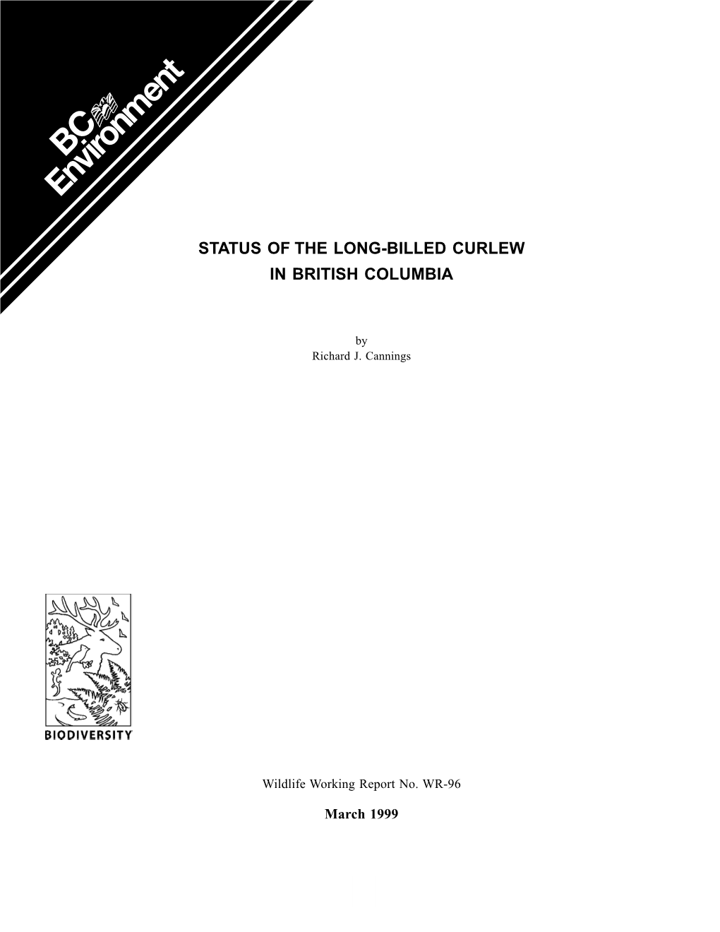 Status of the Long-Billed Curlew in British Columbia