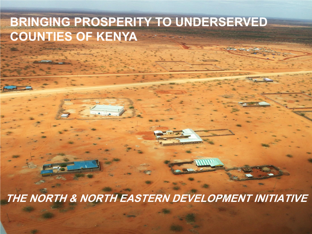 Bringing Prosperity to Underserved Counties of Kenya