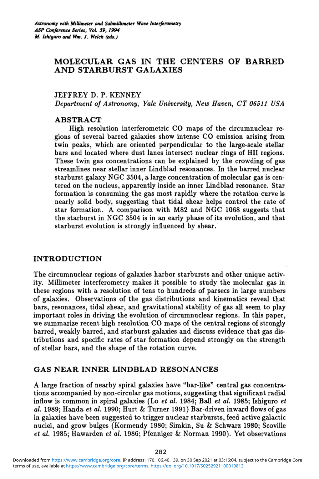 Molecular Gas in the Centers of Barred and Starburst Galaxies