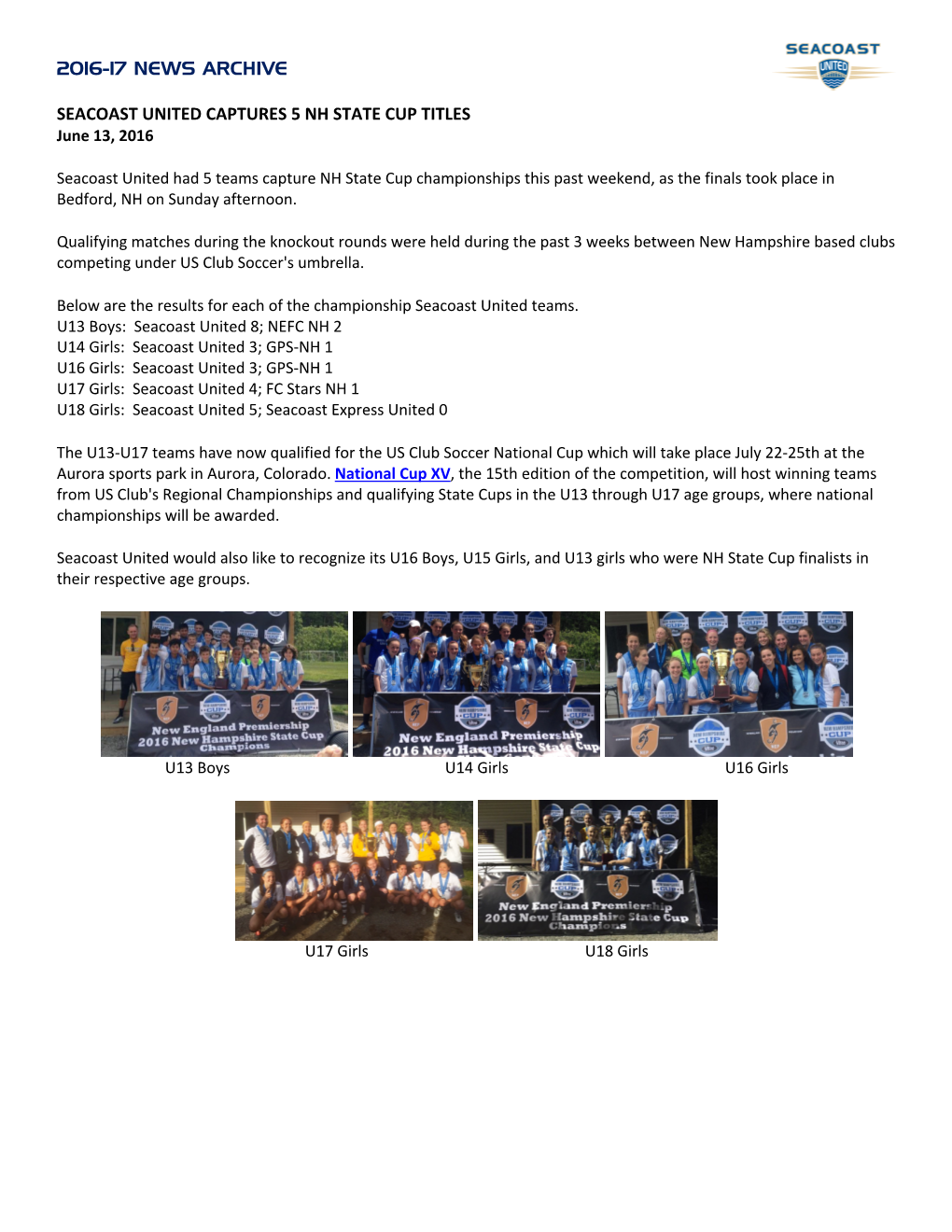 2016-17 News Archive Seacoast United Captures 5