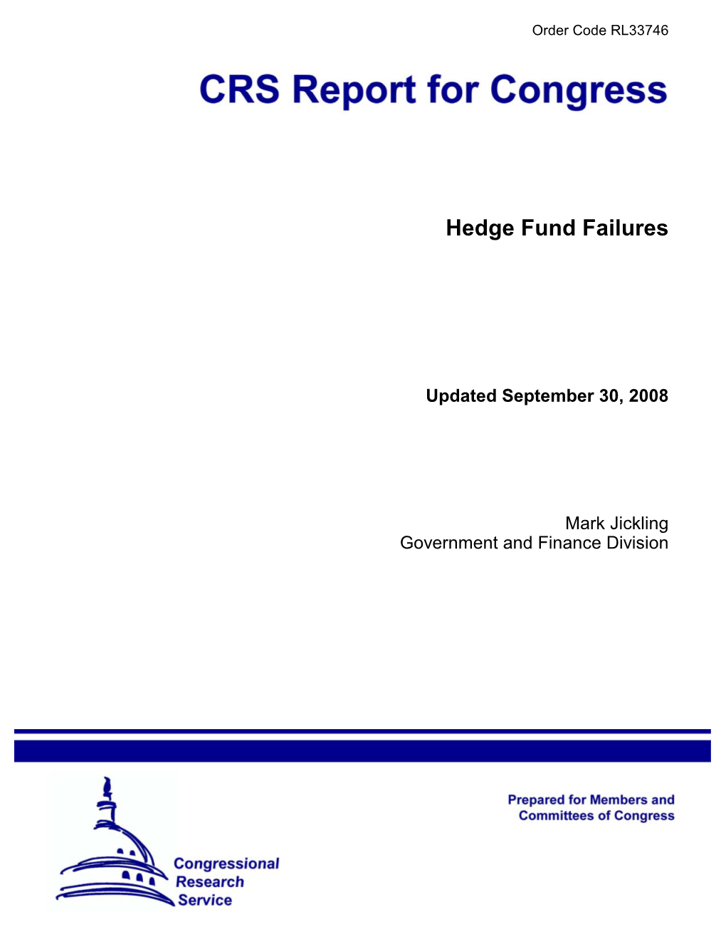 Hedge Fund Failures