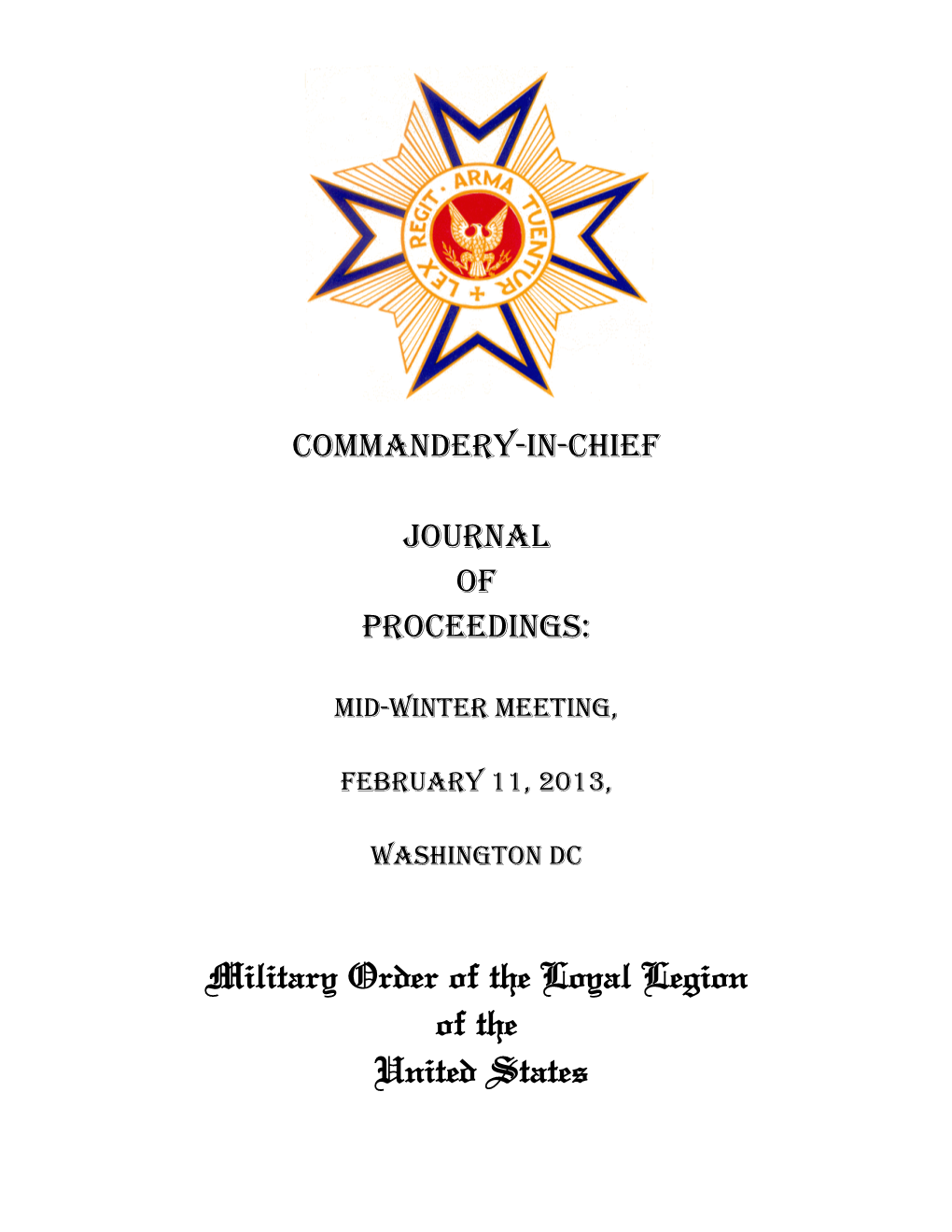 Military Order of the Loyal Legion of the United States