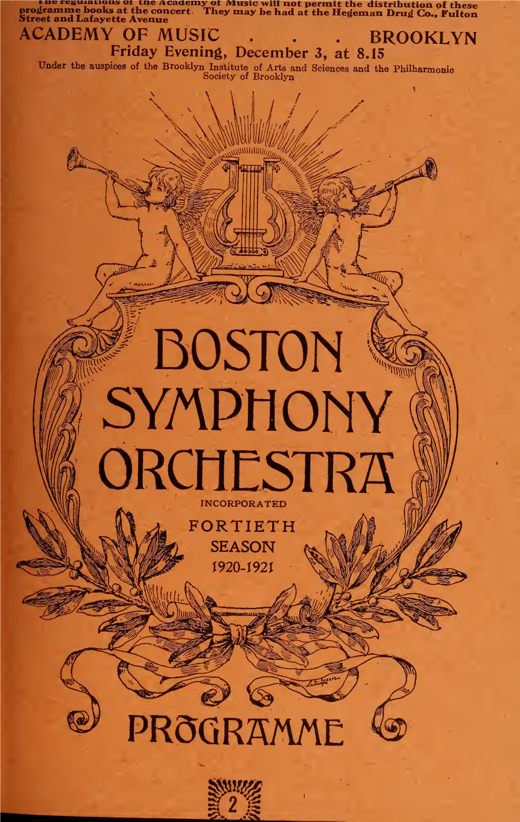 Boston Symphony Orchestra Concert Programs, Season 40,1920