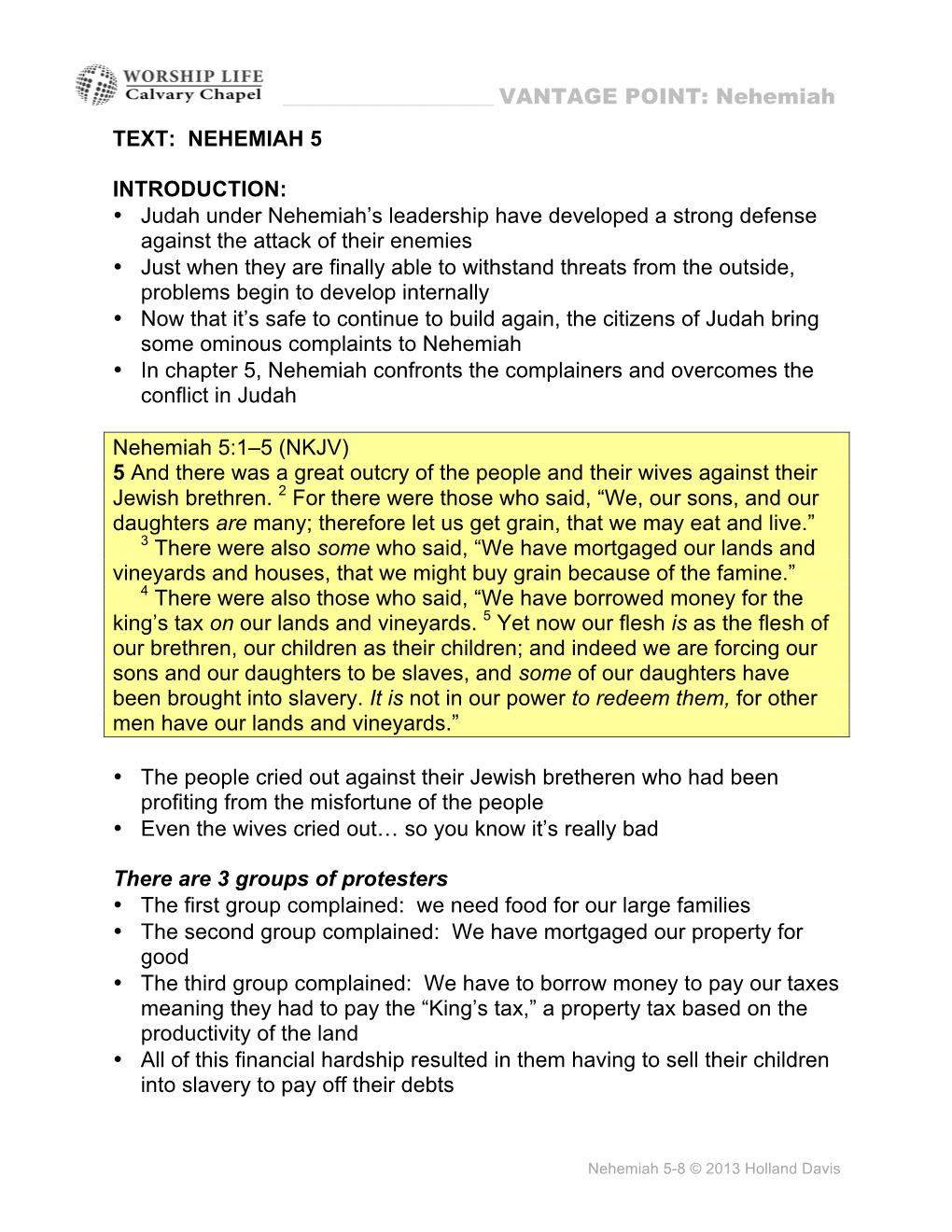 Judah Under Nehemiah's Leadership Have Developed a Strong Defense