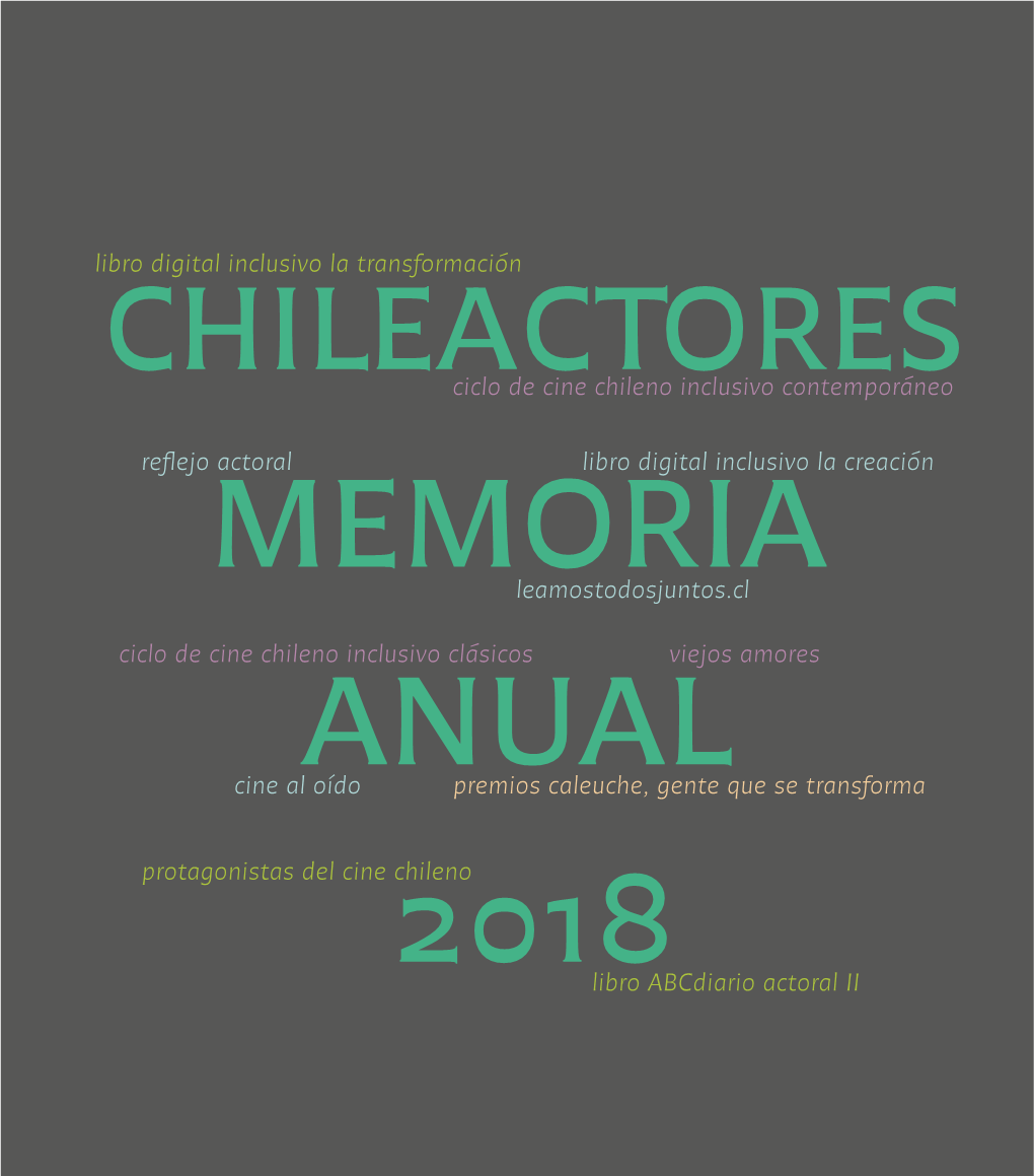 Libro Digital Inclusivo La Transformación Premios Caleuche, Gente Que Se