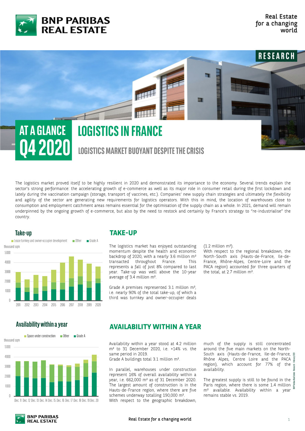 Logistics in France Q42020 Logistics Market Buoyant Despite the Crisis