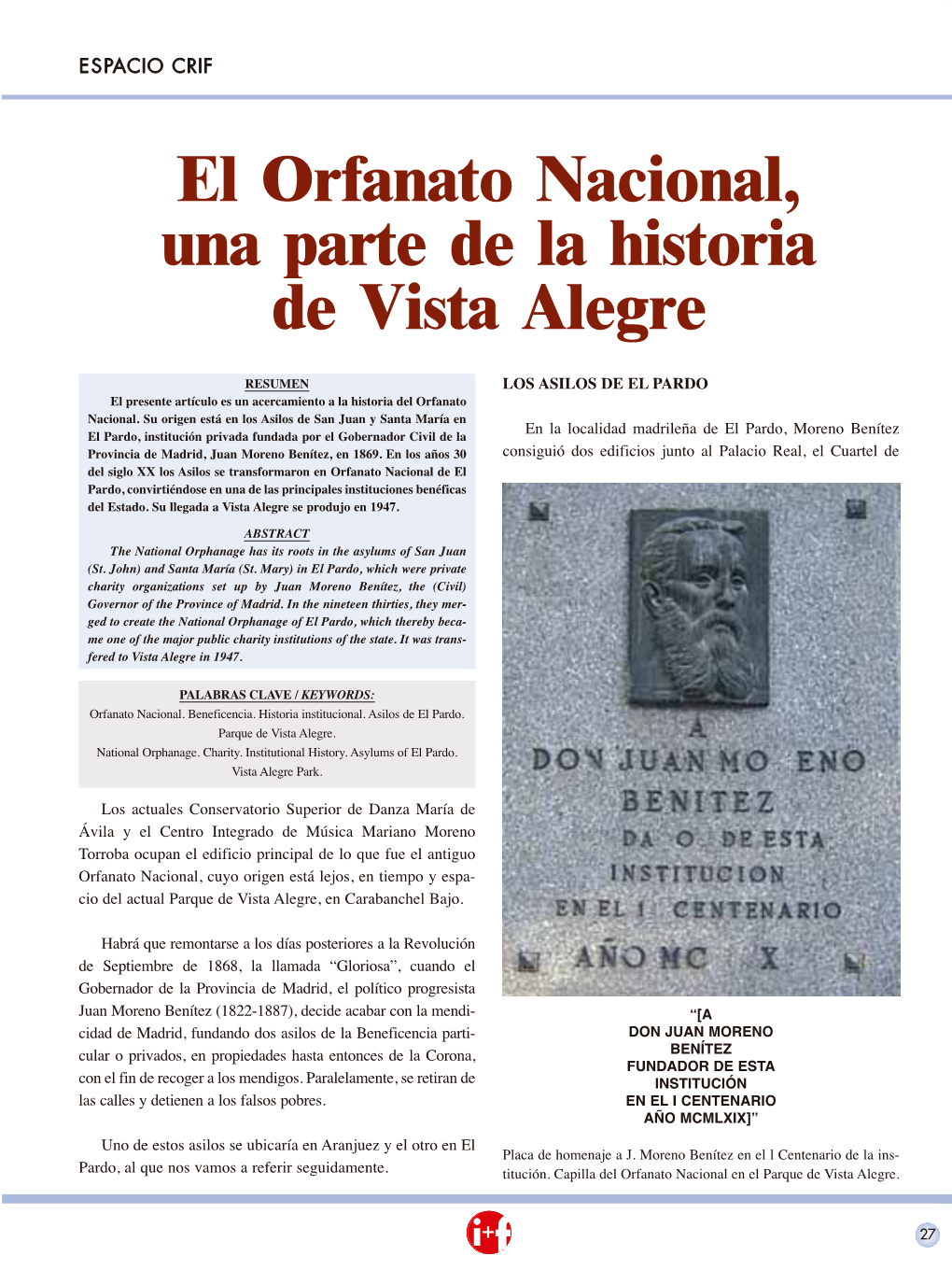 El Orfanato Nacional, Una Parte De La Historia De Vista Alegre