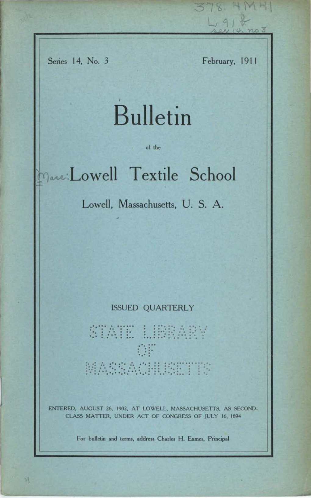 Lowell Textile School