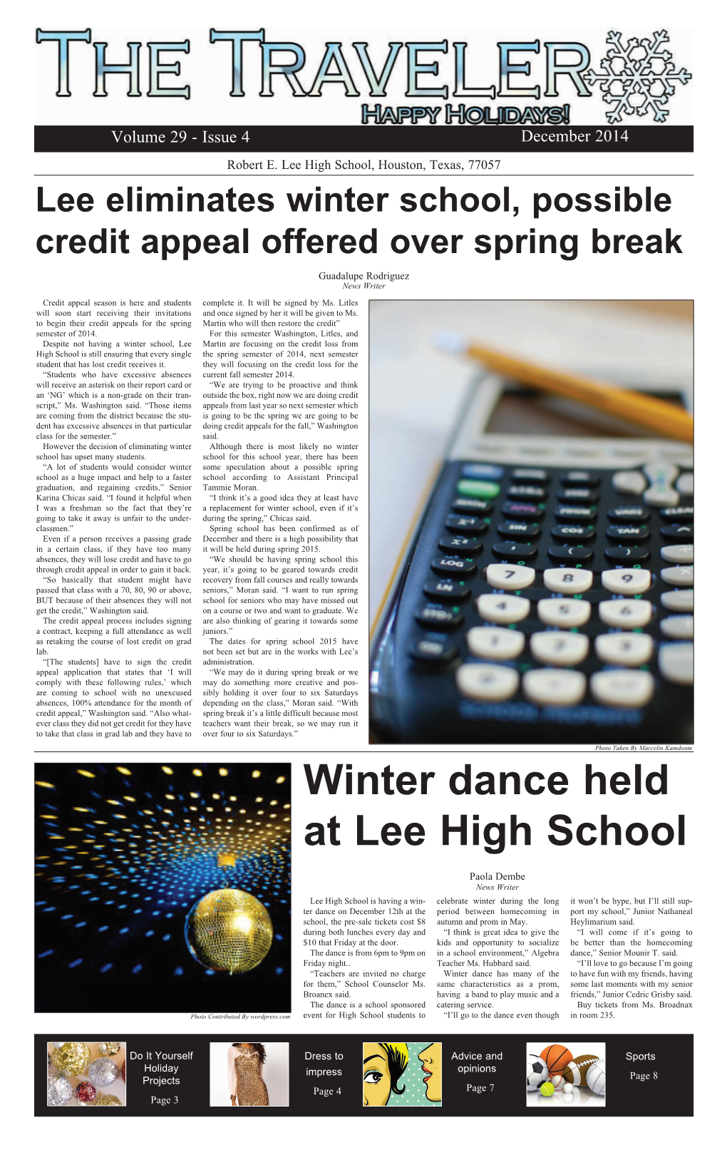 Winter Dance Held at Lee High School