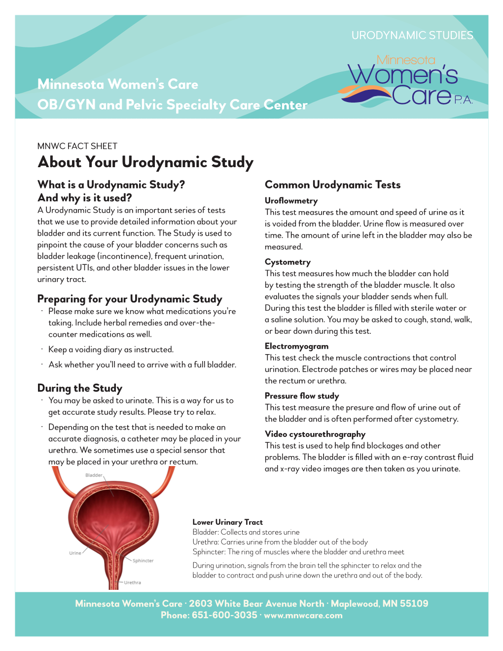 View/Download Urodynamic Info Sheet