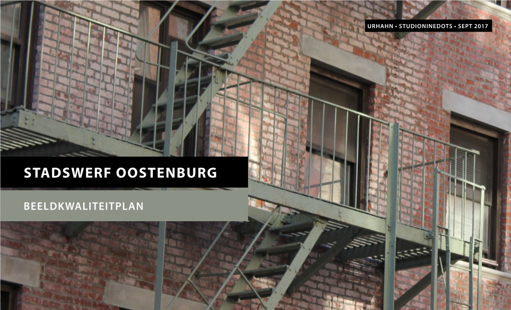 Beeldkwaliteitplan Oostenburg